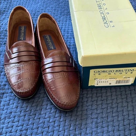 Giorgio Brutini Men's brown loafers - Picture 3 of 8